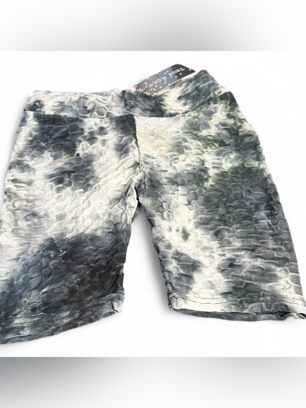 NWT Butt‎ Lifting Tie Dye Honeycomb Activewear Shorts L/XL
